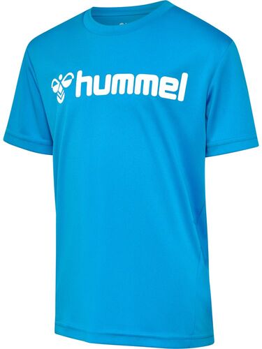 Hummel Hmllogo Jersey S/S Kids - diva blue