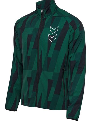 Hummel Hmlcourt Aop Jacket - rain forest