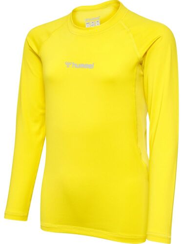 Hummel Hmlbl Performance Tee L/S Kids - blazing yellow