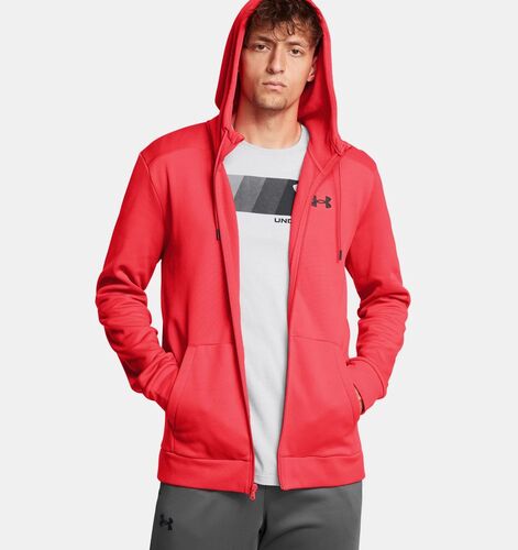 Under Armour Ua Armour Fleece Fz Hoodie - racer red