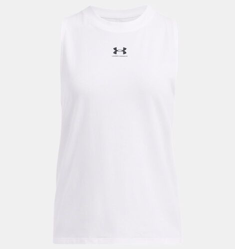 Under Armour Campus Muscle Tank - white