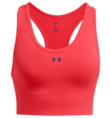 Under Armour Vanish Seamless Mid Bra - racer red