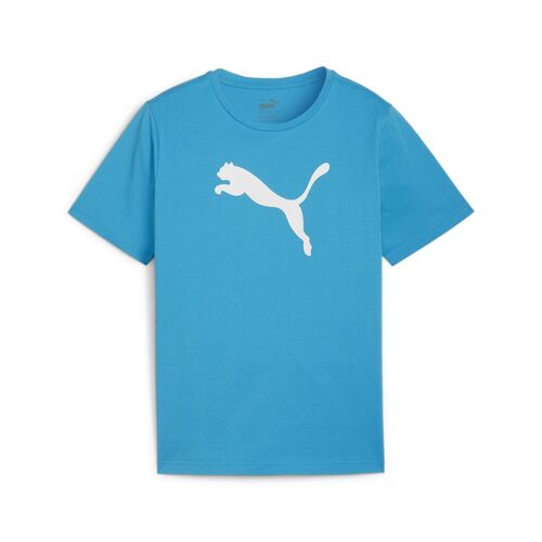 Puma teamRISE Logo Jersey Cotton Jr - blau