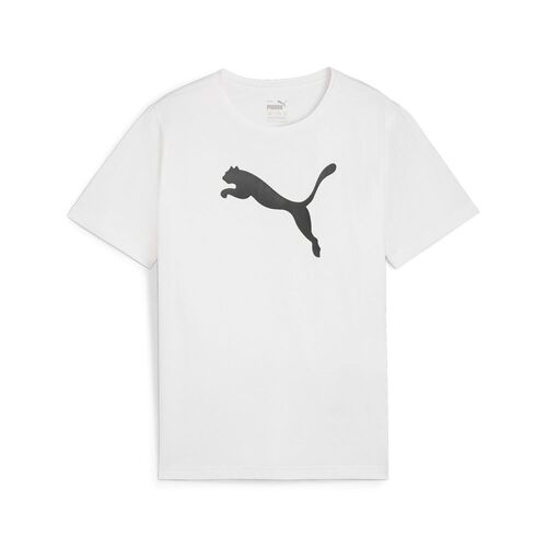 Puma teamRISE Logo Jersey Cotton Jr - weiss