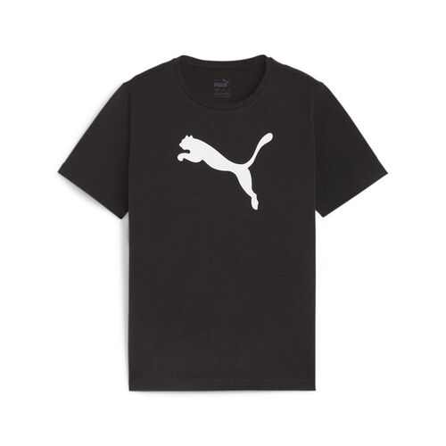 Puma teamRISE Logo Jersey Cotton Jr - schwarz