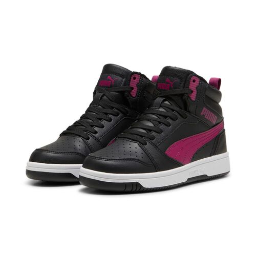 Puma Puma Rebound V6 Mid Wtr Jr - puma black-magenta gleam-puma white
