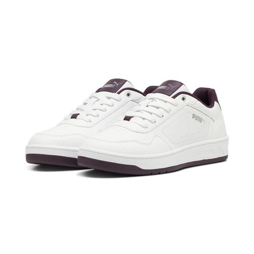 Puma Court Classy - puma white-midnight plum-puma silver