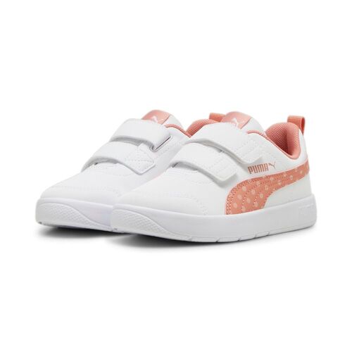 Puma Courtflex V3 Dotty V Ps - puma white-deeva peach