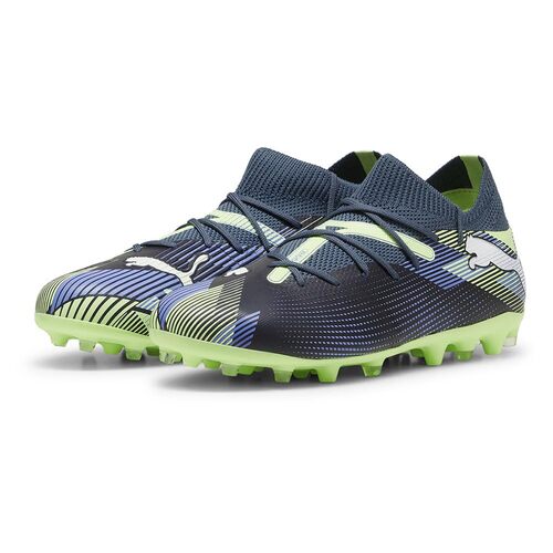 Puma Future 7 Match Mg Jr - gray skies-puma white-fizzy apple