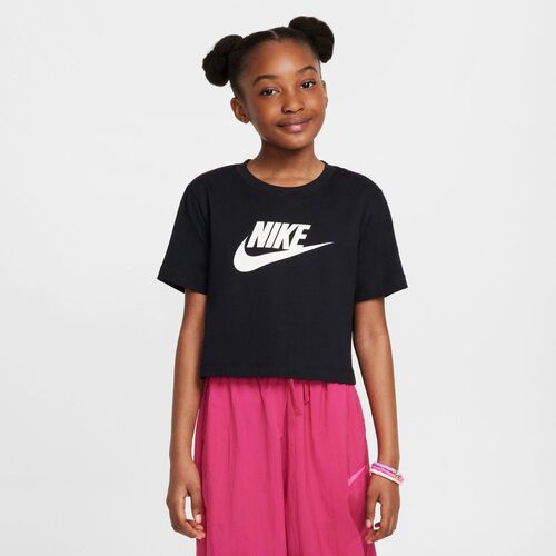 Nike G Nsw Tee Crop Futura Hbr - black