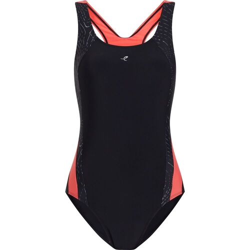 Energetics Da.-Schwimmanzug Nora W - black/red light/aop