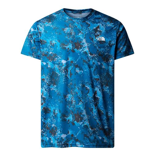 The North Face M Reaxion Amp Crew Print - adriatic blue moss camo print