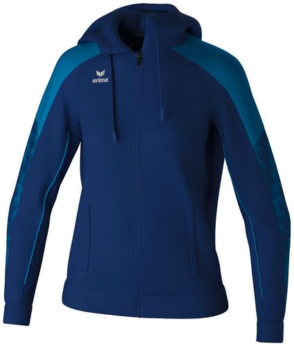 Erima Evo Star Training Jacket With Hood - new navy/mykonos blue