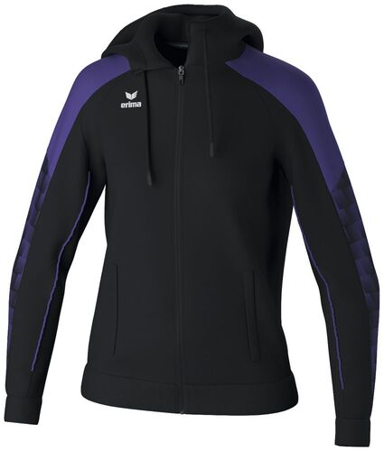 Erima Evo Star Training Jacket With Hood - black/ultra violet