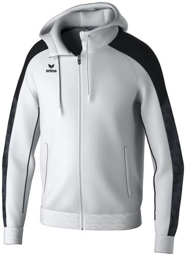 Erima Evo Star Training Jacket With Hood - white/black