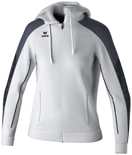 Erima Evo Star Training Jacket With Hood - white/black
