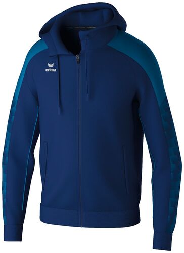 Erima Evo Star Training Jacket With Hood - new navy/mykonos blue