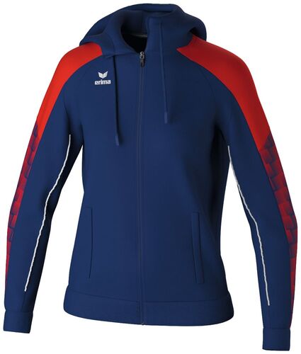 Erima Evo Star Training Jacket With Hood - new navy/red
