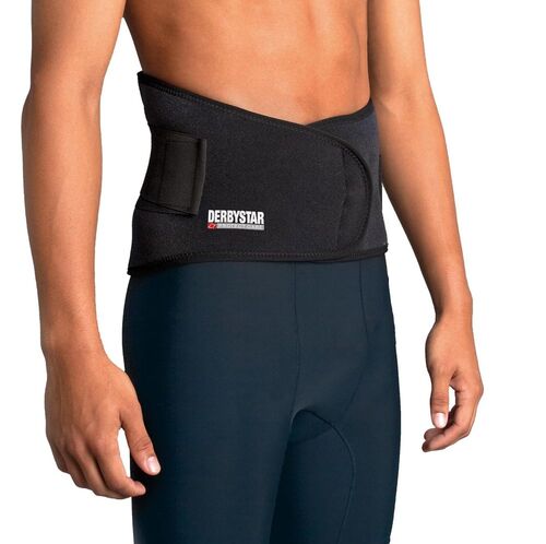 Derbystar R�ckenschutz mit Schienen - schwarz