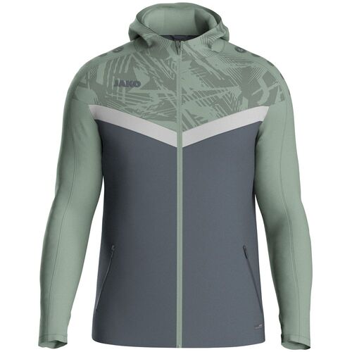 Jako Kapuzenjacke Iconic - anthra light/mintgr�n/soft grey
