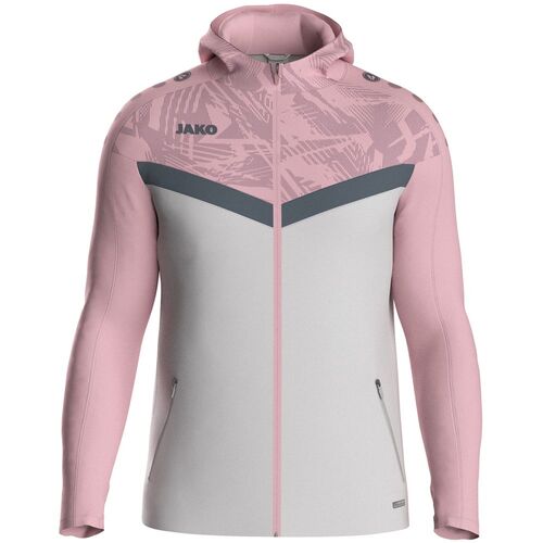 Jako Kapuzenjacke Iconic - soft grey/dusky pink/anthra light