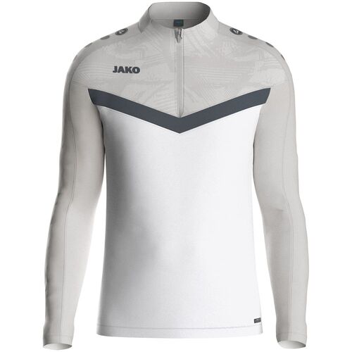 Jako Ziptop Iconic - wei�/soft grey/anthra light