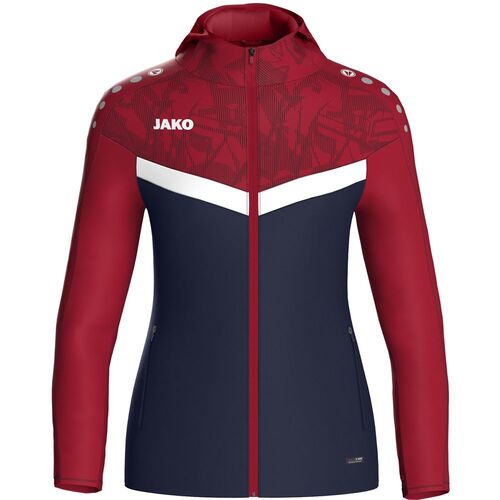 Jako Kapuzenjacke Iconic - marine/chili rot