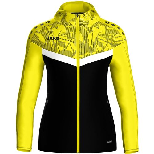Jako Kapuzenjacke Iconic - schwarz/soft yellow