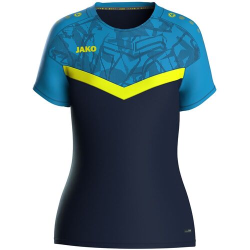 Jako T-Shirt Iconic - marine/jako blau/neongelb