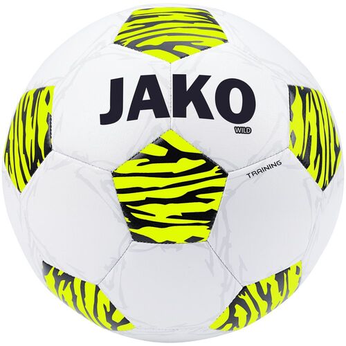 Jako Trainingsball Wild - wei�/neongelb/schwarz