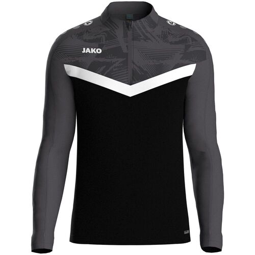 Jako Ziptop Iconic - schwarz/anthrazit