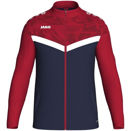 Jako Polyesterjacke Iconic - marine/chili rot