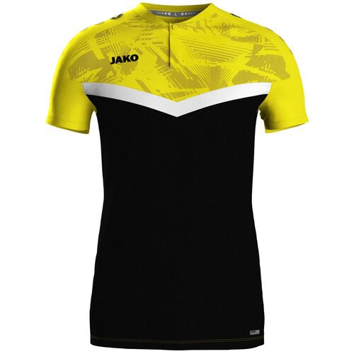 Jako Polo Iconic - schwarz/soft yellow