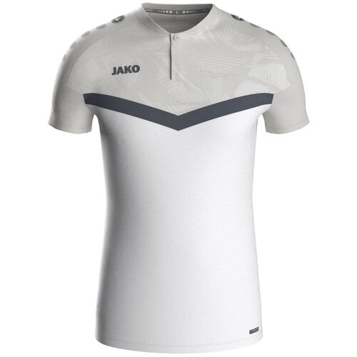 Jako Polo Iconic - wei�/soft grey/anthra light