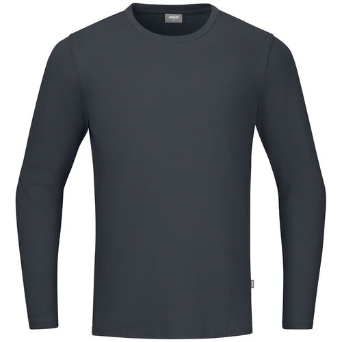 Jako Longsleeve Organic - anthrazit