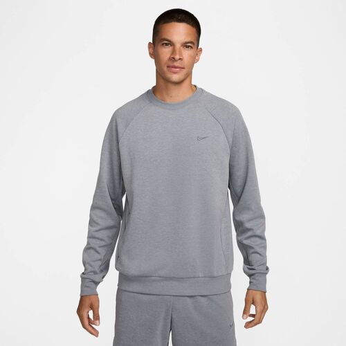 Nike M Nk Df Uv Primary Ls Crew - cool grey/htr/cool grey