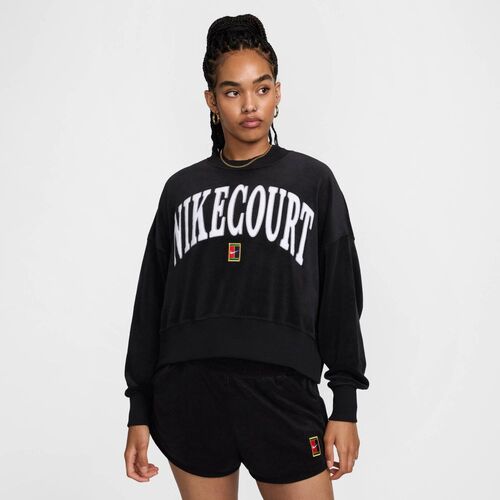 Nike W Nkct Heritage Fleece Oos Gfx Crew Sweatshirt