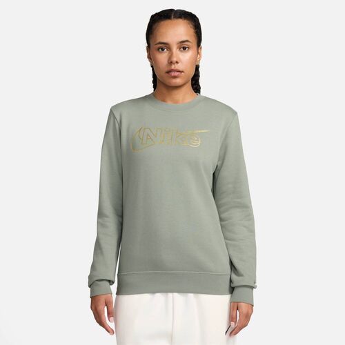 Nike W Nsw Club Po Crew Shine Sweatshirt