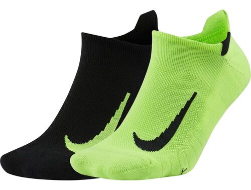 Nike Multiplier Running No-Show Socken (2 Paar)