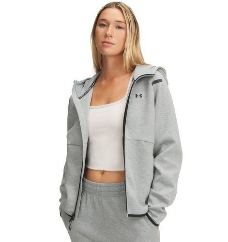 Under Armour Unstoppable Fleece Fz - silica green