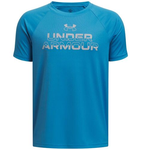 Under Armour Ua Tech Split Wordmark Ss - ether blue