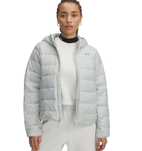 Under Armour Legend Down Hooded Jacket - hydro green