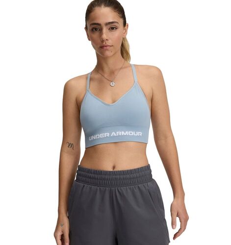 Under Armour Vanish Seamless Low Bra - harbor blue