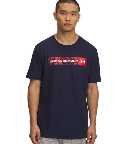 Under Armour Ua Camo Chest Stripe Ss - midnight navy