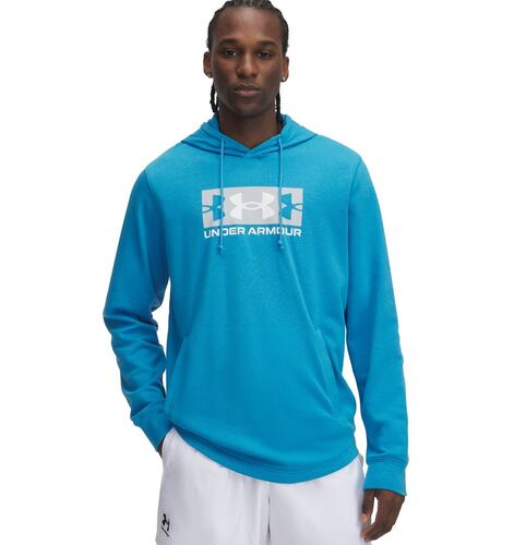Under Armour Ua Rival Terry Logo Hood - ether blue