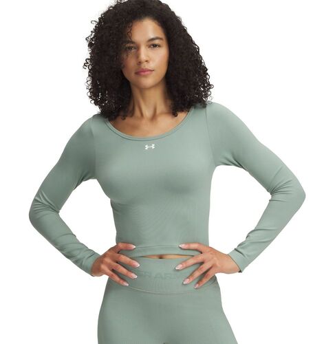 Under Armour Ua Vanish Seamless Ls - silica green