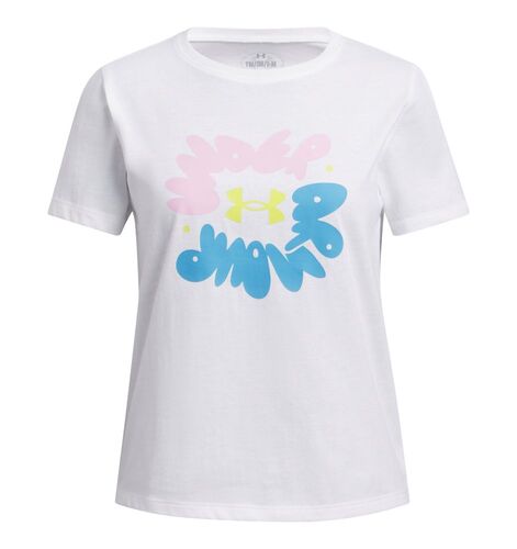 Under Armour Ua Bubble Wordmark Ss - white