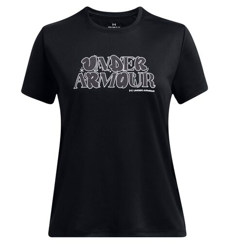 Under Armour Ua Tech Wordmark Ss - black