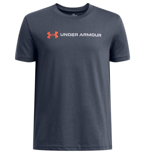 Under Armour Ua B Logo Wordmark Ss - downpour gray