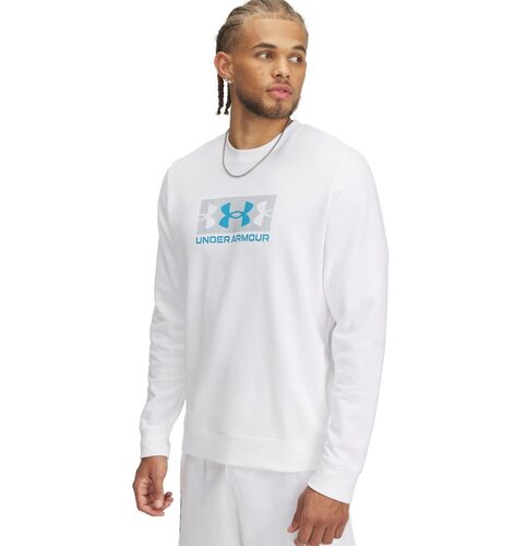 Under Armour Ua Rival Terry Logo Crew Q2 - white